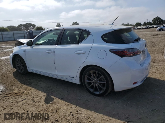 2013 Lexus CT 200h with VIN JTHKD5BH4D2142535, listed as a Copart auction lot 59635375 with 167,988 mi miles and Salvage title. Bid and sale history available at DreamBid. Image 2.