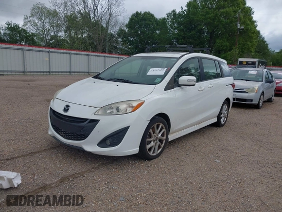 2014 Mazda 5 Touring with VIN JM1CW2CLXE0171407, listed as a IAAI auction lot 41902688 with 106,957 mi miles. Bid and sale history available at carsss.com. Image 2.
