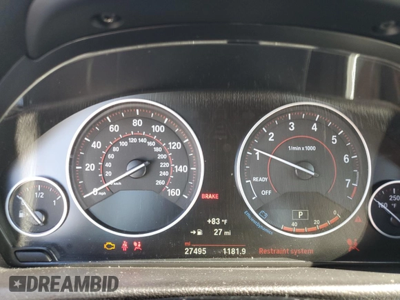 2017 BMW 4 Series 430i xDrive with VIN WBA4U9C3XH5H64601, listed as a Copart auction lot 72721464 with 27,495 mi miles and Salvage title. Bid and sale history available at DreamBid. Image 9.