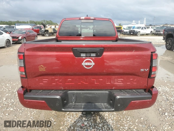 2024 Nissan Frontier SV with VIN 1N6ED1FJ0RN617797, listed as a Copart auction lot 54576125 with 9,183 mi miles and Salvage title. Bid and sale history available at DreamBid. Image 6.