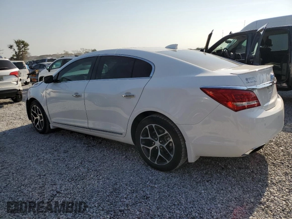 2016 Buick LaCrosse Sport Touring with VIN 1G4G45G3XGF172622, listed as a Copart auction lot 57595255 with 63,893 mi miles and Salvage title. Bid and sale history available at DreamBid. Image 2.