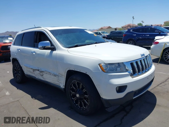 2011 Jeep Grand Cherokee Overland with VIN 1J4RR6GT2BC647589, listed as a IAAI auction lot 42603134 with 153,570 mi miles and . Bid and sale history available at DreamBid. Image 1.