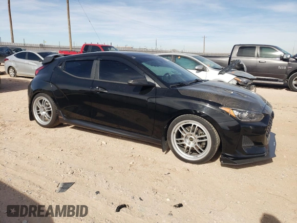 2019 Hyundai Veloster Turbo z VIN KMHTH6AB0KU012021, wystawiony jako Copart lot #43035945 z przebiegiem 86 042 mil mil oraz Szkoda całkowita • Salvage title. Historia ofert i sprzedaży dostępna na DreamBid. Obrazek 4.