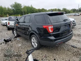2016 Ford Utility Police Interceptor with VIN 1FM5K8AR3GGA63053, listed as a Copart auction lot 71451194 with 109,290 mi miles and Salvage Title. Bid and sale history available at carsss.com. Image 2.