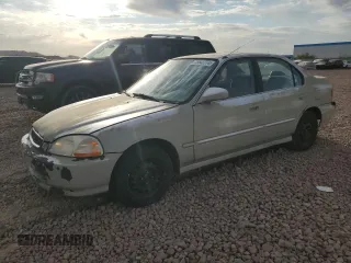 1997 Honda Civic EX with VIN 2HGEJ8647VH587457, listed as a Copart auction lot 75543774 with 199,690 mi miles and Clean Title. Bid and sale history available at carsss.com. Image 1.