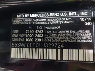 2020 Mercedes-Benz C 300 with VIN 55SWF8EB0LU329724, listed as a IAAI auction lot 41384132 with 58,570 mi miles and . Bid and sale history available at DreamBid. Image 9.