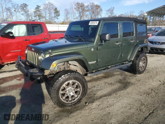 2008 Jeep Wrangler Unlimited Rubicon with VIN 1J8GA69168L591643, listed as a Copart auction lot 83655374 with 140,309 mi miles and Salvage Title. Bid and sale history available at carsss.com. Image 1.