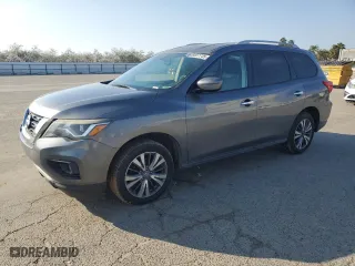 2017 Nissan Pathfinder SV with VIN 5N1DR2MN8HC678901, listed as a Copart auction lot 46907735 with 142,241 mi miles and Clean Title. Bid and sale history available at carsss.com. Image 1.
