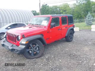 2020 Jeep Wrangler Unlimited Freedom with VIN 1C4HJXDG5LW282721, listed as a IAAI auction lot 42268956 with 47,245 mi miles and . Bid and sale history available at DreamBid. Image 17.