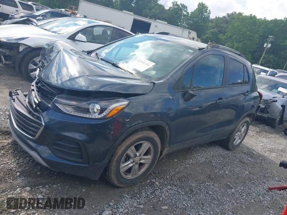 2021 Chevrolet Trax LT with VIN KL7CJLSB7MB325696, listed as a IAAI auction lot 42244114 with Not provided miles and . Bid and sale history available at DreamBid. Image 14.