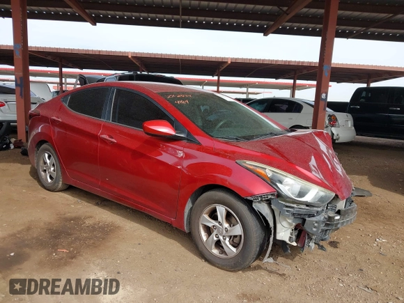 2015 Hyundai Elantra SE with VIN 5NPDH4AE1FH594184, listed as a IAAI auction lot 41602213 with 114,228 mi miles and . Bid and sale history available at DreamBid. Image 1.