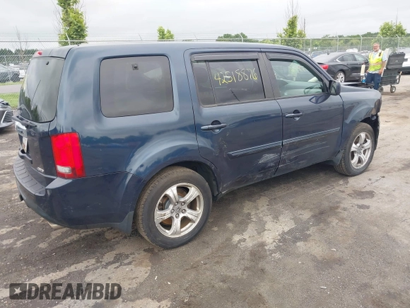 2012 Honda Pilot EX-L with VIN 5FNYF4H50CB011630, listed as a IAAI auction lot 42518876 with 92,494 mi miles and . Bid and sale history available at DreamBid. Image 4.