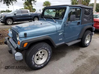 1998 Jeep Wrangler Sport with VIN 1J4FY19S9WP782841, listed as a Copart auction lot 75063524 with 0 mi miles and Non Repairable. Bid and sale history available at carsss.com. Image 1.