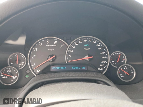 2012 Chevrolet Corvette 3LT с VIN 1G1YG2DW0C5100057, выставлен на аукционе Copart как лот 74807624 с пробегом 52 560 миль миль и Списание • Salvage title. История ставок и продаж доступна на DreamBid. Изображение 9.
