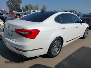 2016 Kia Cadenza Premium with VIN KNALN4D75G5218796, listed as a IAAI auction lot 42151269 with 123,332 mi miles. Bid and sale history available at carsss.com. Image 4.