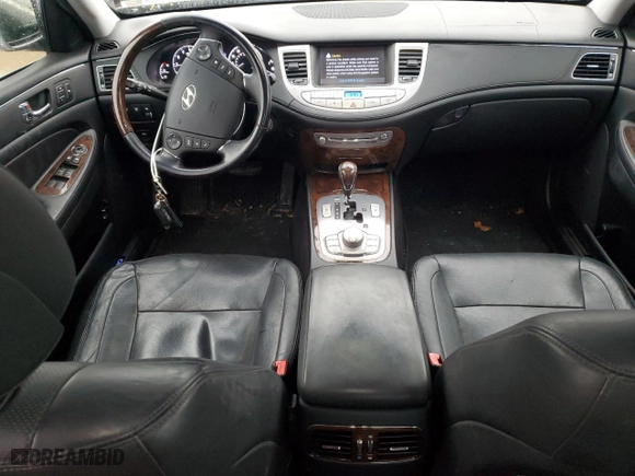 2011 Hyundai Genesis with VIN KMHGC4DF7BU139397, listed as a Copart auction lot 38923674 with 121,463 mi miles and Salvage Title. Bid and sale history available at carsss.com. Image 8.