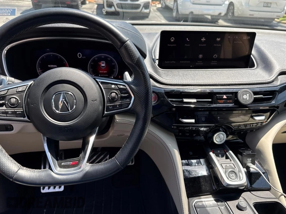 2023 Acura MDX with VIN 5J8YE1H33PL035098, listed as a Copart auction lot 62878405 with 6,638 mi miles and Clean title. Bid and sale history available at DreamBid. Image 6.