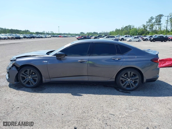 2022 Acura TLX w/A-Spec Package with VIN 19UUB5F55NA002177, listed as a IAAI auction lot 41208723 with 58,795 mi miles. Bid and sale history available at carsss.com. Image 14.