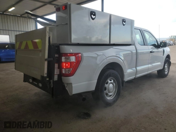 2021 Ford F-150 XL with VIN 1FTEX1C86MKE94531, listed as a Copart auction lot 47780885 with 64,819 mi miles and Clean title. Bid and sale history available at DreamBid. Image 3.