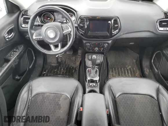 2018 Jeep Compass Latitude with VIN 3C4NJDBB0JT493661, listed as a Copart auction lot 88695545 with 89,046 mi miles and Salvage Title. Bid and sale history available at DreamBid. Image 8.