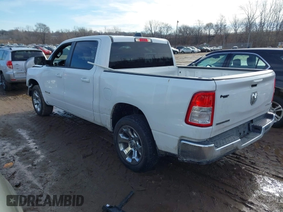 2022 Ram 1500 Big Horn with VIN 1C6RRFFG2NN376334, listed as a IAAI auction lot 41661888 with 54,679 mi miles. Bid and sale history available at carsss.com. Image 3.