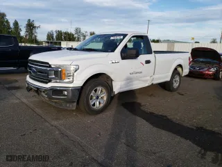 2019 Ford F-150 XL with VIN 1FTMF1C5XKKD08569, listed as a Copart auction lot 77838764 with 53,488 mi miles and Salvage Title. Bid and sale history available at carsss.com. Image 1.