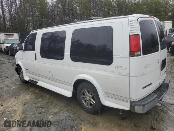 1999 Chevrolet Express z VIN 1GBFG15R1X1096488, wystawiony jako Copart lot #44078235 z przebiegiem Nie podano mil oraz Czysty tytuł • Clean title. Historia ofert i sprzedaży dostępna na DreamBid. Obrazek 2.