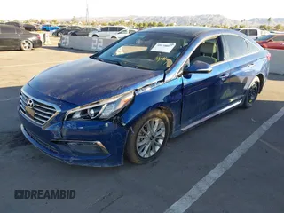 2015 Hyundai Sonata 2.4L Sport with VIN 5NPE34AF5FH011725, listed as a IAAI auction lot 40838027 with 122,472 mi miles. Bid and sale history available at carsss.com. Image 17.