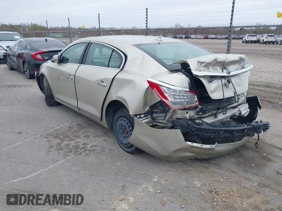 2014 Buick LaCrosse Leather with VIN 1G4GB5G31EF106205, listed as a IAAI auction lot 41569989 with 118,968 mi miles and . Bid and sale history available at DreamBid. Image 3.