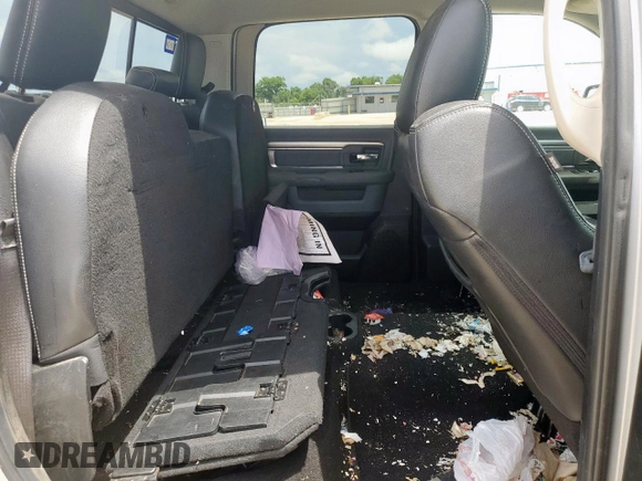 2018 Ram 1500 Lone Star Silver with VIN 1C6RR6LT6JS271714, listed as a Copart auction lot 60859665 with 181,034 mi miles and Salvage title. Bid and sale history available at DreamBid. Image 10.