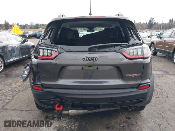 2022 Jeep Cherokee Trailhawk with VIN 1C4PJMBX6ND505196, listed as a IAAI auction lot 41536316 with 9,976 mi miles. Bid and sale history available at carsss.com. Image 16.