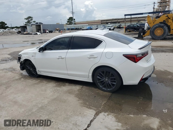 2021 Acura ILX Premium with VIN 19UDE2F8XMA005199, listed as a Copart auction lot 61223895 with 45,114 mi miles and Salvage title. Bid and sale history available at DreamBid. Image 2.