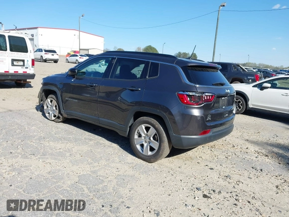 2022 Jeep Compass Latitude with VIN 3C4NJCBB0NT138781, listed as a IAAI auction lot 41897474 with 44,955 mi miles and . Bid and sale history available at carsss.com. Image 3.