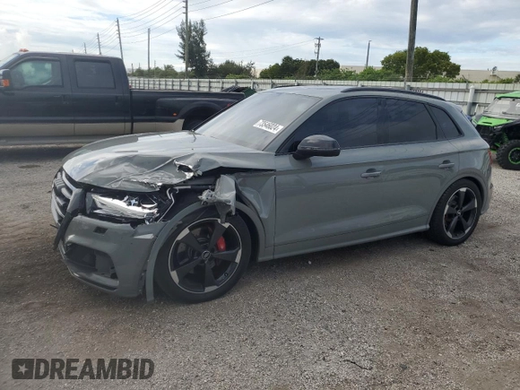 2020 Audi SQ5 Premium Plus with VIN WA1B4AFY7L2045309, listed as a Copart auction lot 73546024 with 11,573 mi miles and Salvage Title. Bid and sale history available at DreamBid. Image 1.