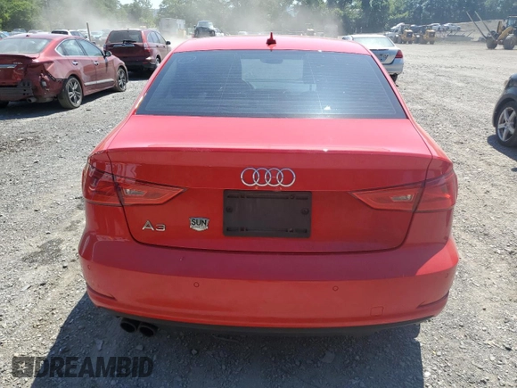 2015 Audi A3 Premium with VIN WAUACGFF2F1047403, listed as a Copart auction lot 62104235 with 91,397 mi miles and Salvage title. Bid and sale history available at DreamBid. Image 6.