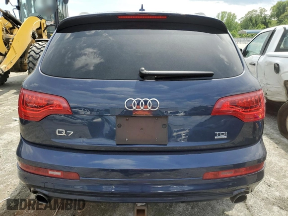 2015 Audi Q7 Premium Plus with VIN WA1LMAFEXFD017734, listed as a Copart auction lot 56646235 with 126,857 mi miles and Salvage title. Bid and sale history available at DreamBid. Image 6.