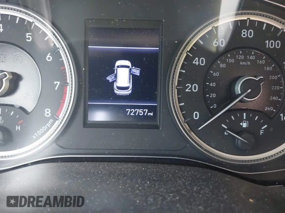 2019 Hyundai Santa Fe SE with VIN 5NMS23AD2KH108936, listed as a IAAI auction lot 42626196 with 72,757 mi miles and . Bid and sale history available at DreamBid. Image 15.