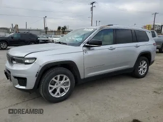 2021 Jeep Grand Cherokee Limited with VIN 1C4RJKBG8M8111655, listed as a Copart auction lot 53076475 with 50,124 mi miles and Salvage Title. Bid and sale history available at DreamBid. Image 1.