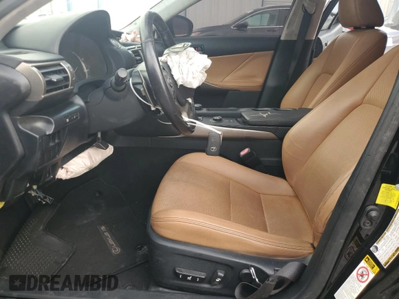 2015 Lexus IS 250 z VIN JTHBF1D29F5072852, wystawiony jako Copart lot #59320505 z przebiegiem Nie podano mil oraz Szkoda całkowita • Salvage title. Historia ofert i sprzedaży dostępna na DreamBid. Obrazek 7.