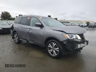 2018 Nissan Pathfinder S with VIN 5N1DR2MN7JC663344, listed as a Copart auction lot 44406985 with 117,208 mi miles and Salvage Title. Bid and sale history available at carsss.com. Image 4.