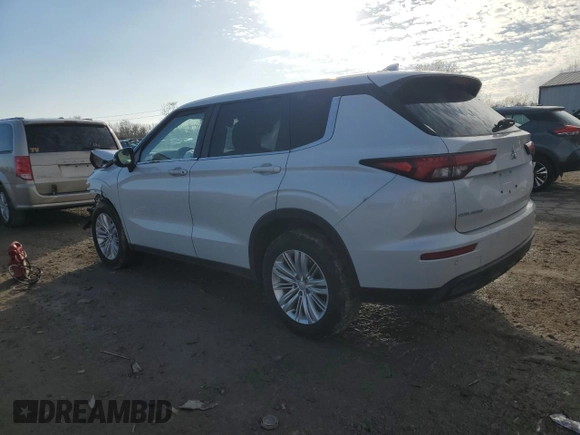 2022 Mitsubishi Outlander ES with VIN JA4J4TA80NZ006960, listed as a Copart auction lot 44315245 with 0 mi miles and Salvage Title. Bid and sale history available at carsss.com. Image 2.