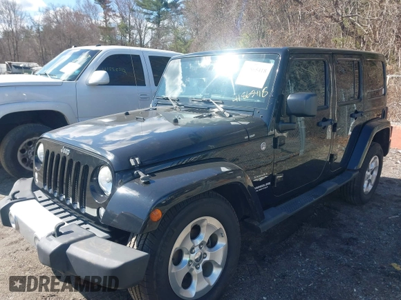 2015 Jeep Wrangler Unlimited Sahara with VIN 1C4BJWEGXFL506361, listed as a IAAI auction lot 41865418 with 80,841 mi miles. Bid and sale history available at carsss.com. Image 17.