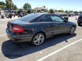 2009 Mercedes-Benz CLK 350 with VIN WDBTJ56H39F268702, listed as a Copart auction lot 68367854 with 144,115 mi miles and Salvage Title. Bid and sale history available at carsss.com. Image 3.
