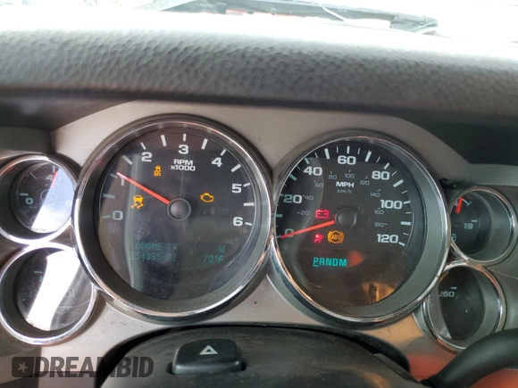 2013 Chevrolet Silverado 1500 LT with VIN 3GCPKSE72DG156102, listed as a Copart auction lot 52367725 with 254,388 mi miles and Salvage Title. Bid and sale history available at DreamBid. Image 9.