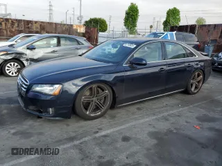 2011 Audi A8 z VIN WAUAVAFD3BN002141, wystawiony jako Copart lot #52760605 z przebiegiem 207 595 mil mil oraz Szkoda całkowita • Salvage title. Historia ofert i sprzedaży dostępna na DreamBid. Obrazek 1.