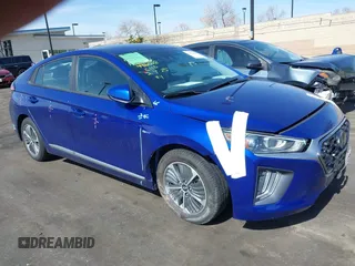 2020 Hyundai Ioniq SE with VIN KMHC65LD1LU201180, listed as a IAAI auction lot 41614687 with 60,627 mi miles and . Bid and sale history available at DreamBid. Image 1.