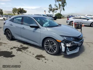 2021 Honda Civic Hatchback Sport with VIN SHHFK7H49MU411682, listed as a Copart auction lot 52366215 with 68,421 mi miles and Salvage Title. Bid and sale history available at carsss.com. Image 4.