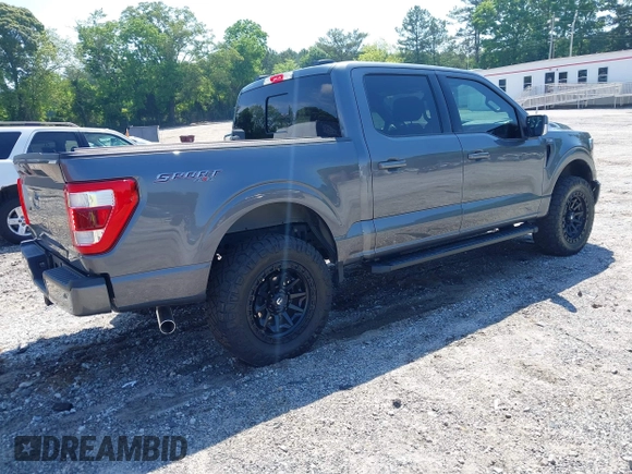 2023 Ford F-150 XL with VIN 1FTFW1E56PFA81788, listed as a IAAI auction lot 42226508 with 39,550 mi miles and . Bid and sale history available at DreamBid. Image 4.