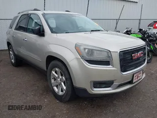 2014 GMC Acadia SLE with VIN 1GKKRNED0EJ357367, listed as a IAAI auction lot 42193439 with 214,739 mi miles and . Bid and sale history available at DreamBid. Image 1.