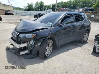 2022 Jeep Compass Latitude с VIN 3C4NJDBB1NT186053, выставлен на аукционе Copart как лот 62889765 с пробегом 27 437 миль миль и Списание • Salvage title. История ставок и продаж доступна на DreamBid. Изображение 1.